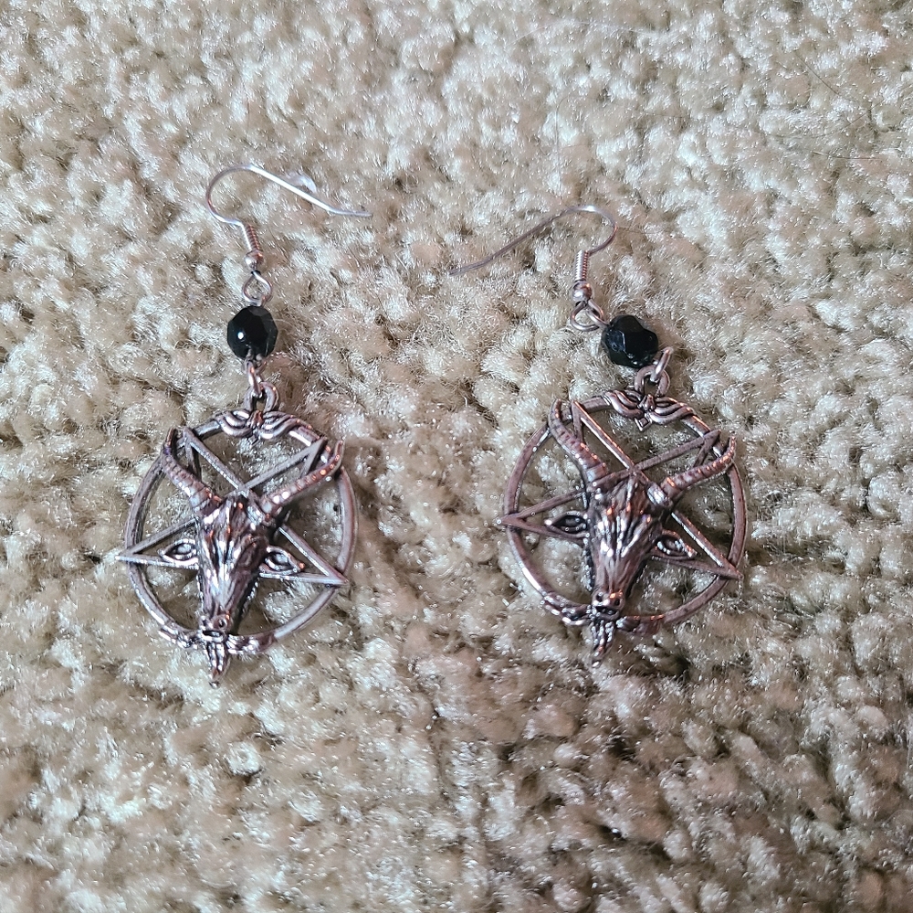 Baphomet earrings